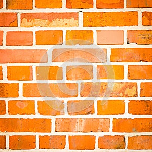 Red bricks wall background