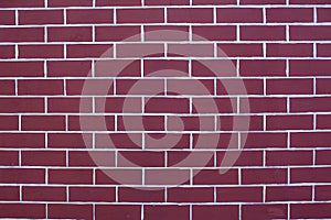 Red bricks wall background vintage and modern texture