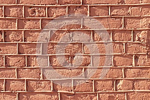 Red bricks wall texture.