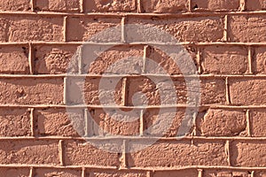 Red bricks wall texture.