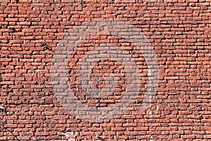 Red bricks wall texture.