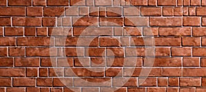 Red bricks wall texture background