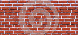 Red bricks wall texture background