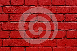 Red bricks wall texture