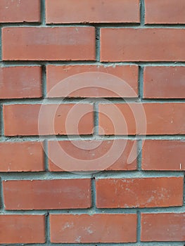 Red bricks wall for wallpaper