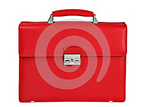 Red briefcase