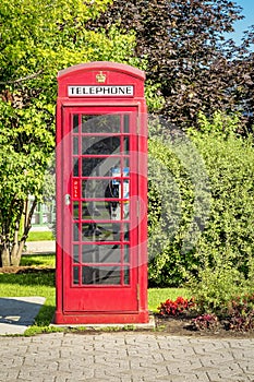 Red British Phone Booth