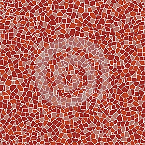 Vector Red broken tiles pattern, trencadis photo