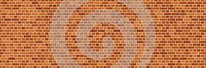 Red brown brick wall abstract background. Texture of bricks photo