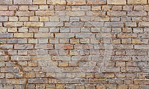 Red brown brick wall background texture