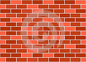 Red or brown brick wall seamless texture.