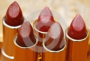 Red and brown lipsticks