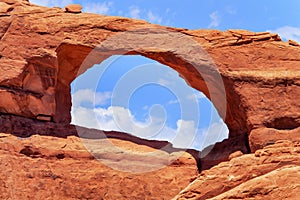 Red Brown Skyline Arch Canyon Arches National Park Moab Utah