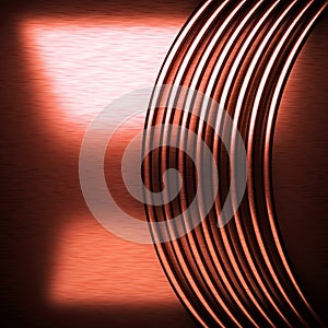 Red brushed metal background