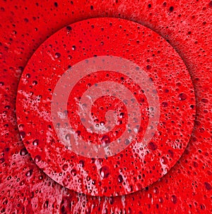 Red Bubbles Background Abstract Shapes