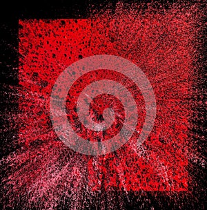 Red Bubbles Background Abstract Shapes