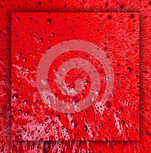 Red Bubbles Background Abstract Shapes