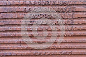 Red building block background texture
