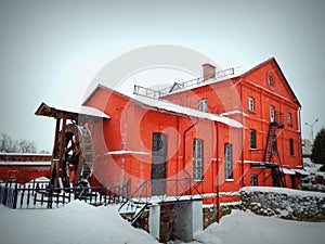 Red building, mill. Built in the XVIII century photo