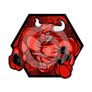 Red bullÃÂ Bodybuilder