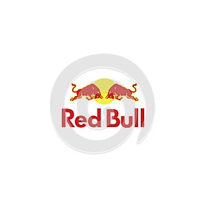 Red Bull Logo vector on white background