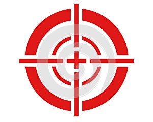 Red Target Icon: Aim, Focus, Goal, Success