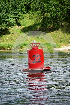Red buoy Beacon River Floating sign 22