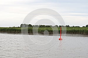Red Buoy in the River