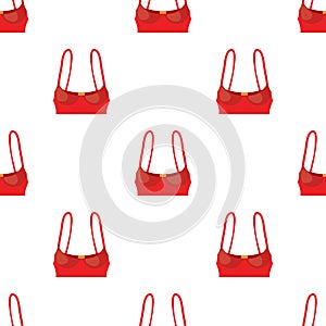 Red bustiers pattern seamless vector