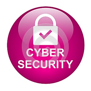 Cyber secutiry icon button