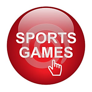 sports games icon button on white