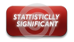 Red button with glowing white text