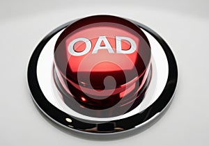 Red button with oad label