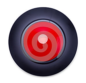 Red Button Top View
