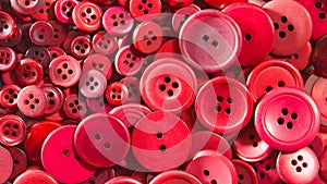 Red buttons - small and large.