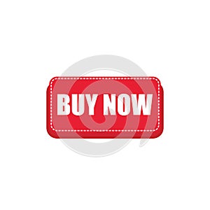 Red BUY now button for web shop design. red buy now button vector eps10.