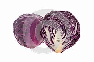 Red cabbage isolated