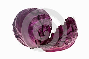 Red cabbage isolated