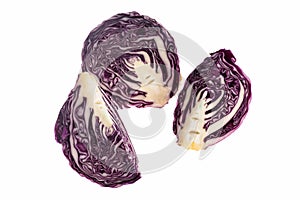 Red cabbage isolated