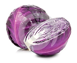 Red cabbage isolated