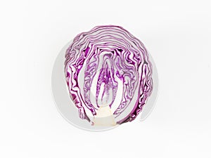 Red cabbage sliced