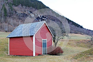 Red Cabin at Voss, Norway photo