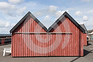 Red cabins