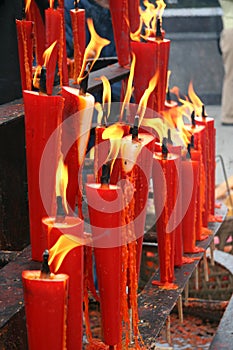 Red candles