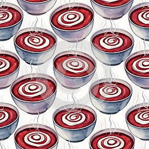 Red Candles with White Spiral Design
