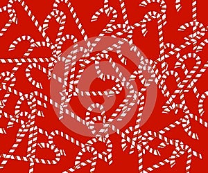 Red Candy Canes Background