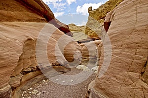 Red canyon Eilat. Middle East. Israel. Arava desert.