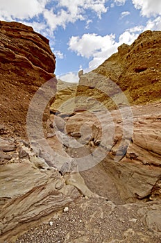 Red canyon Eilat. Middle East. Israel. Arava desert.