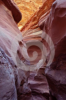 Red canyon in Eilat mountains, Israel.