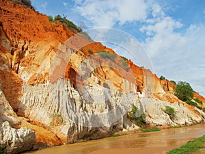 Red canyon in Muine, Vietnam